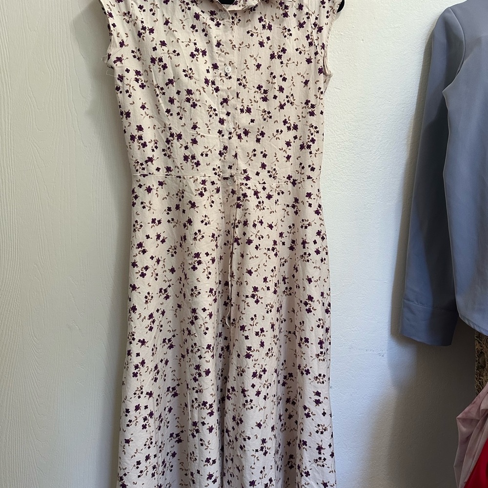 Floral Print Sleeveless Dress